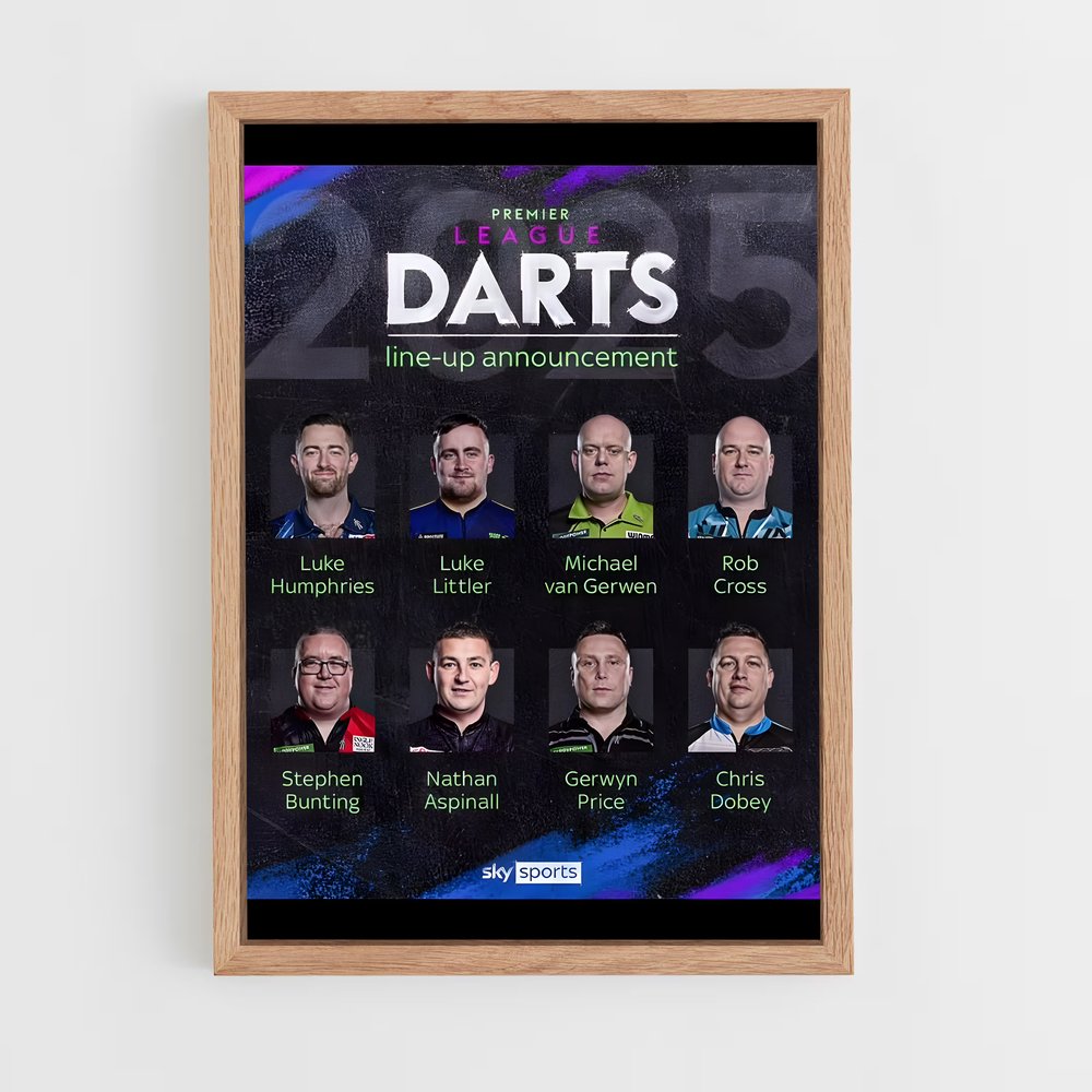 Poster Team Darts Legends – affiche Fléchettes (vue 4)
